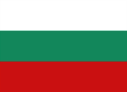 [ai] The national flag of Bulgaria, consisting of three horizontal stripes: white at the top, green in the middle, and red at the bottom.